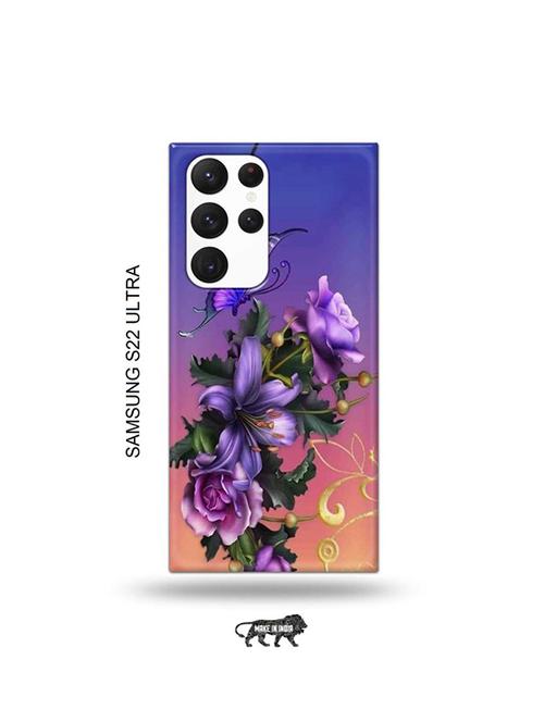 flowers back cover compatible with samsung s22 ultra - 19030816 - Very Small Image - 1