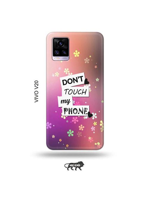 donu2019t touch my phone back cover compatible with vivo v20 - 19030954 - Very Small Image - 1