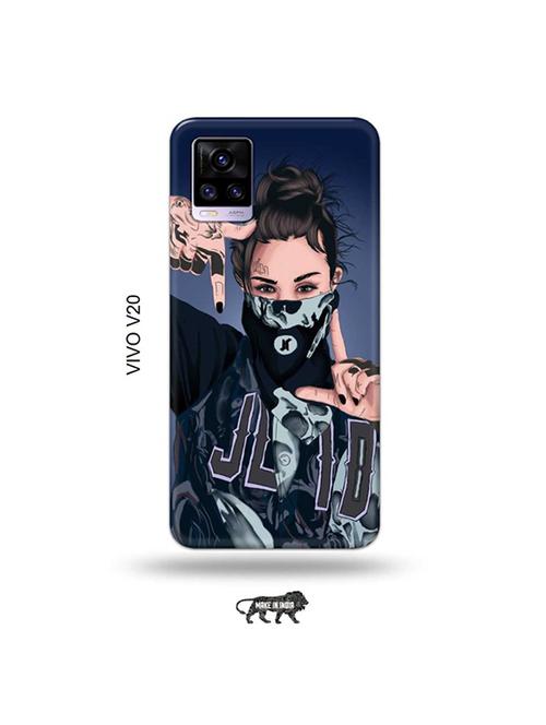 funky girl back cover compatible with vivo v20 - 19030964 - Very Small Image - 1