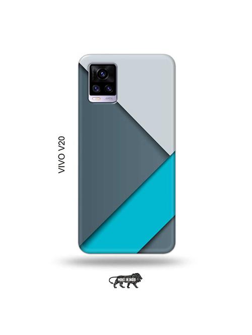 colour strips back cover compatible with vivo v20 - 19031008 - Very Small Image - 1