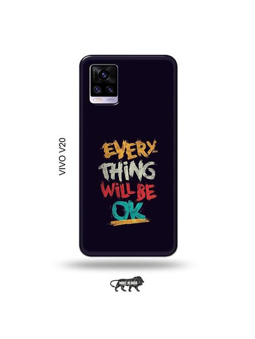 every thing will be ok back cover compatible with vivo v20 - 19031072 - Very Small Image - 1
