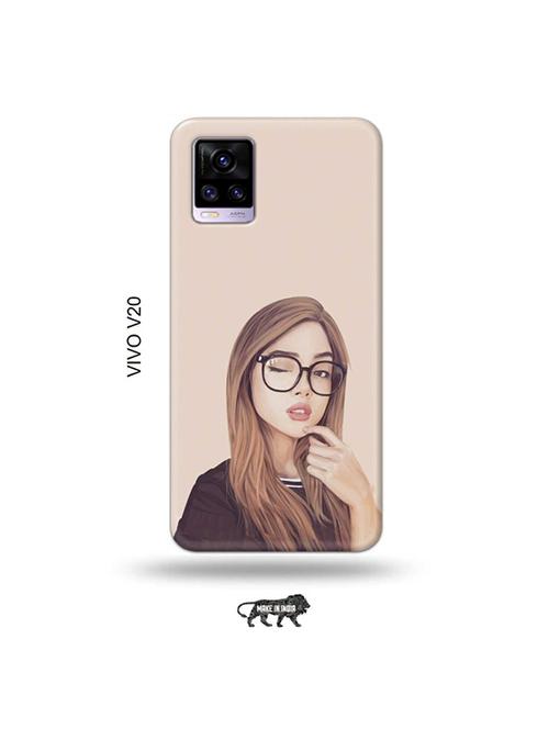 girl illustration back cover compatible with vivo v20 - 19031149 - Very Small Image - 1
