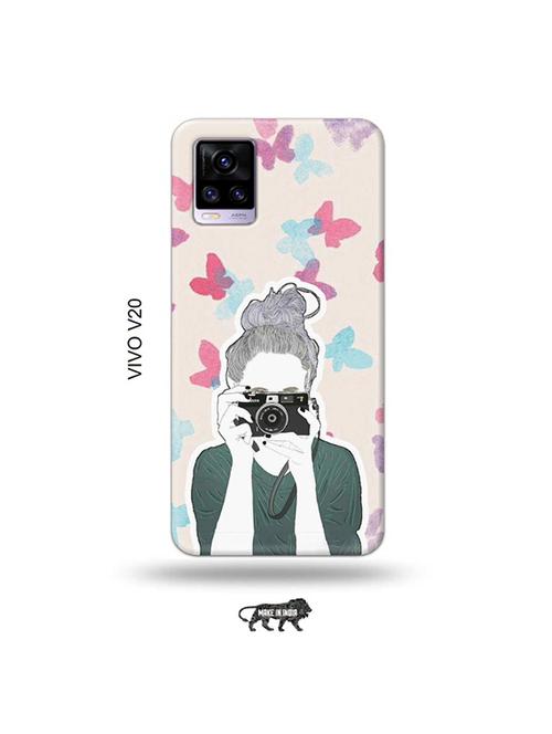 camera buff girl back cover compatible with vivo v20 - 19031155 - Very Small Image - 1