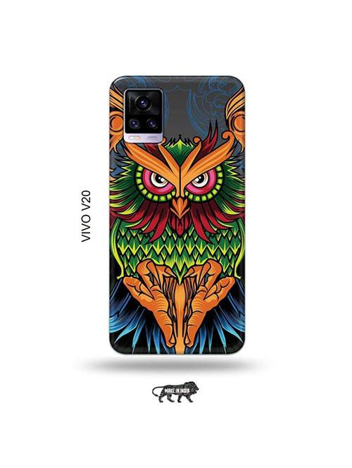 colourful owl back cover compatible with vivo v20 - 19031174 - Very Small Image - 1