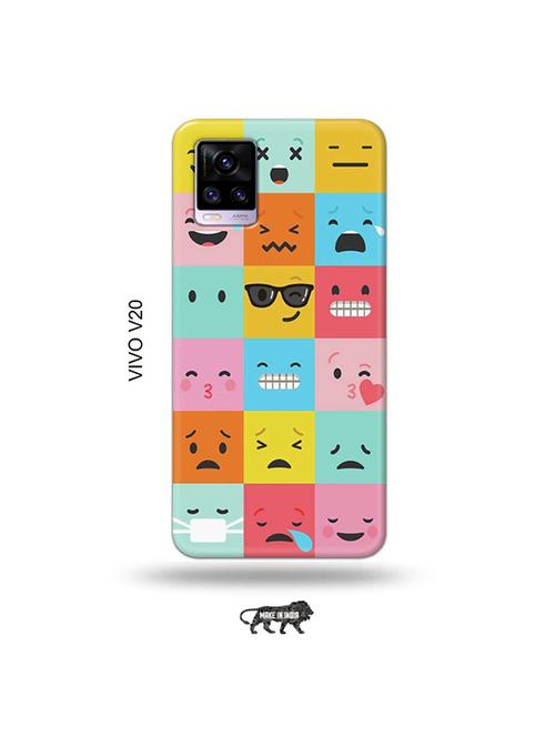 emojies back cover compatible with vivo v20 - 19031209 - Very Small Image - 1