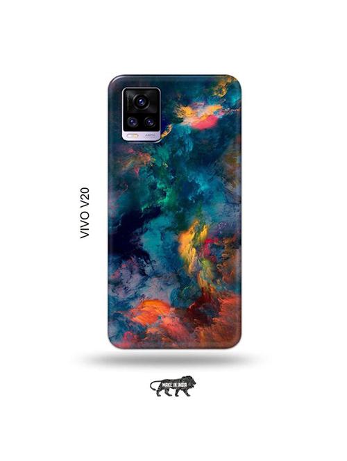 abstract colours back cover compatible with vivo v20 - 19031245 - Very Small Image - 1