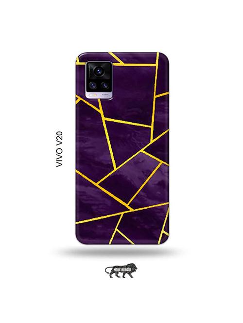 vertical strips back cover compatible with vivo v20 - 19031254 - Very Small Image - 1
