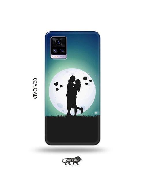 tweakymod designer printed hard case | couple love back cover compatible with vivo v20 - 19031301 - Very Small Image - 1