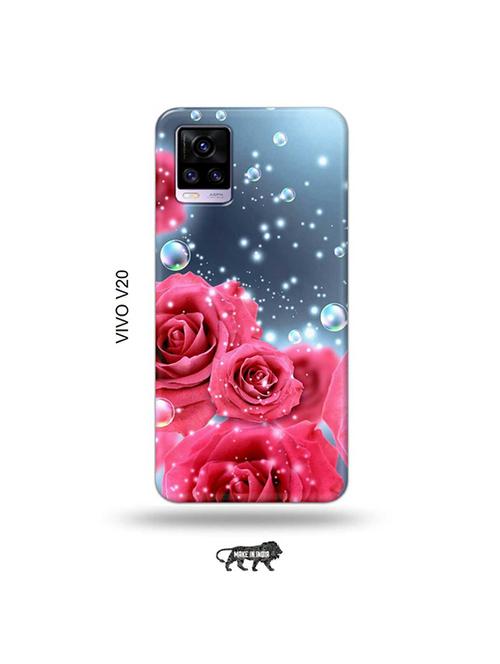 flowers back cover compatible with vivo v20 - 19031313 - Very Small Image - 1