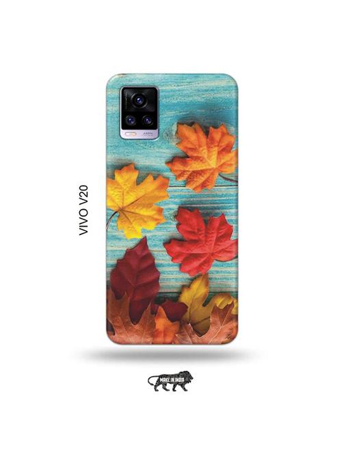 flowers back cover compatible with vivo v20 - 19031321 - Very Small Image - 1