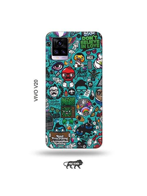 zombies dope back cover compatible with vivo v20 - 19031344 - Very Small Image - 1