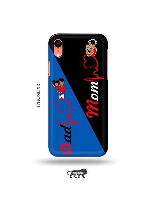 tweakymod designer printed hard case | mom dad back cover compatible with iphone xr - 19031383 - Very Small Image - 1