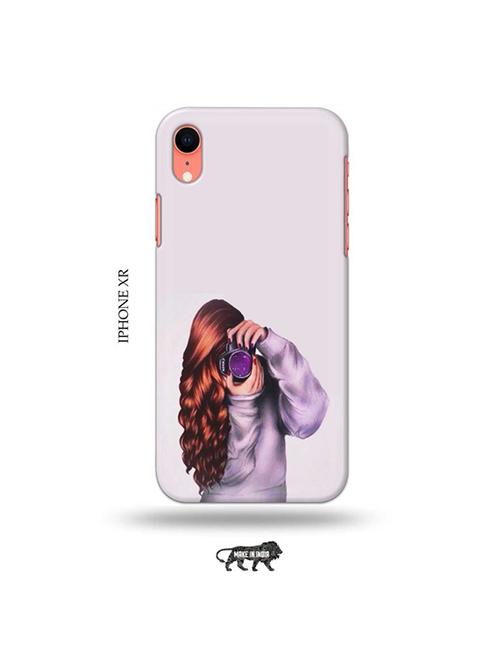 camera buff girl back cover compatible with iphone xr - 19031508 - Very Small Image - 1
