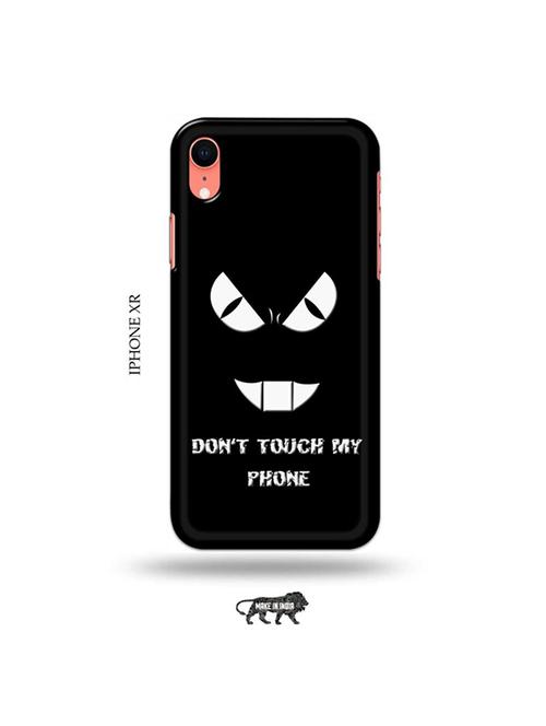 don't touch my phone back cover compatible with iphone xr - 19031680 - Very Small Image - 1