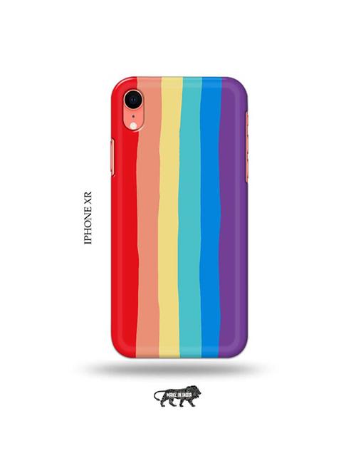 rainbow colour back cover compatible with iphone xr - 19031707 - Very Small Image - 1