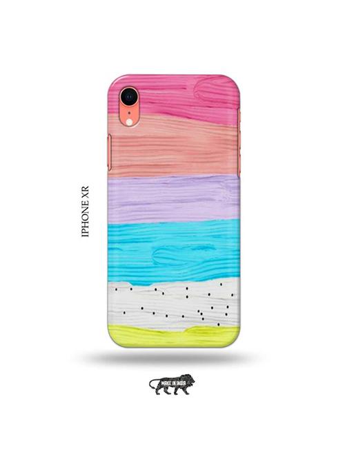 colour wood back cover compatible with iphone xr - 19031720 - Very Small Image - 1