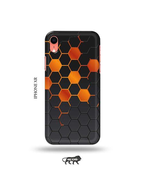 orange honey combs back cover compatible with iphone xr - 19031743 - Very Small Image - 1
