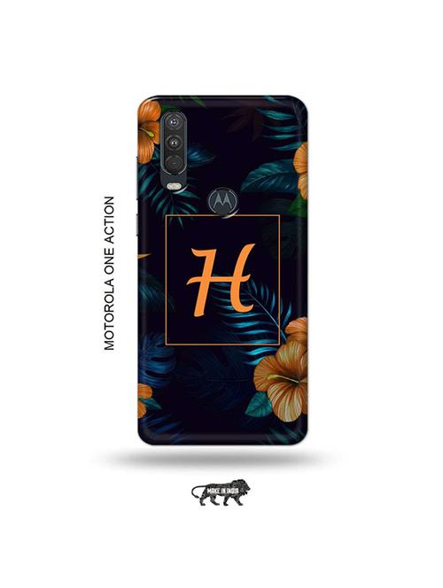 floral h back cover compatible with motorola one action - 19032492 - Very Small Image - 1