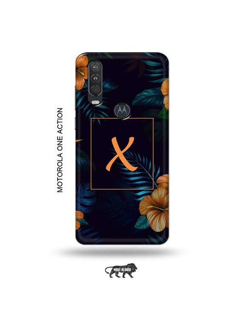 floral x back cover compatible with motorola one action - 19032508 - Very Small Image - 1
