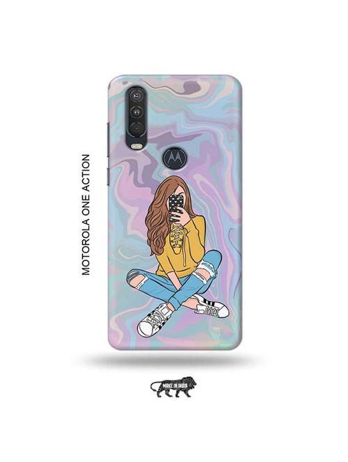 tweakymod designer printed hard case | eiffel tower back cover compatible with motorola one action - 19032519 - Very Small Image - 1