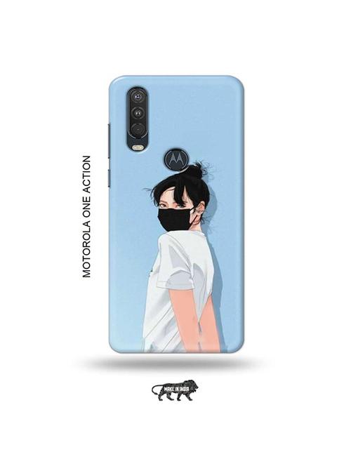 tweakymod designer printed hard case | musk up girl back cover compatible with motorola one action - 19032537 - Very Small Image - 1