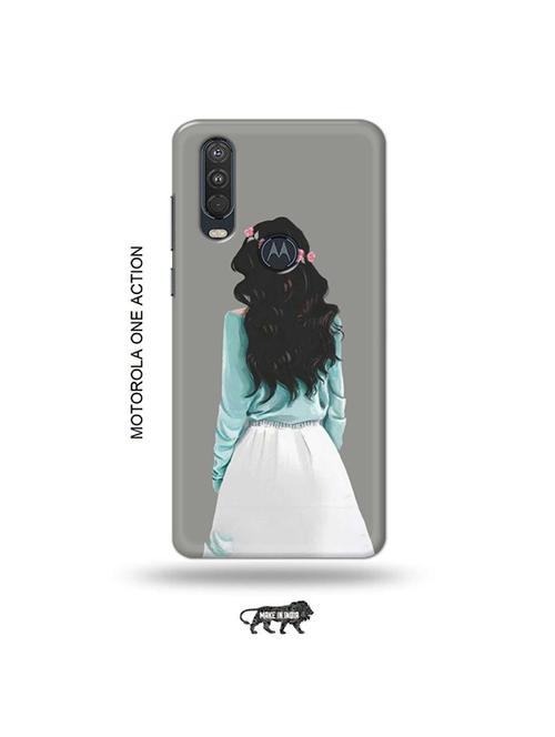 tweakymod designer printed hard case | tiara queen back cover compatible with motorola one action - 19032545 - Very Small Image - 1