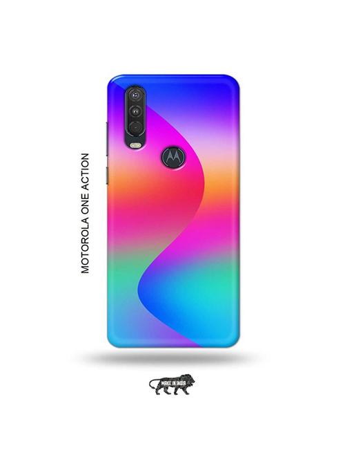 tweakymod designer printed hard case | gradient back cover compatible with motorola one action - 19032547 - Very Small Image - 1