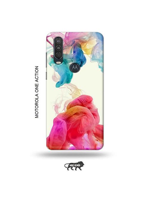 tweakymod designer printed hard case | abstract smoke back cover compatible with motorola one action - 19032548 - Very Small Image - 1