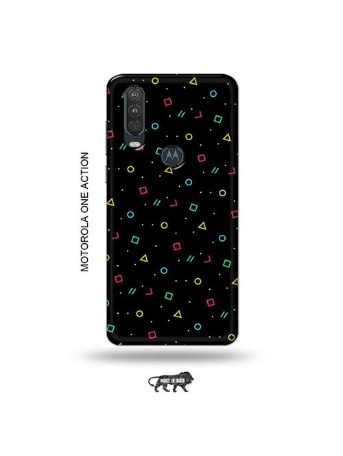 tweakymod designer printed hard case | pause play back cover compatible with motorola one action - 19032560 - Very Small Image - 1