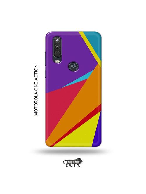 abstract strips back cover compatible with motorola one action - 19032569 - Very Small Image - 1