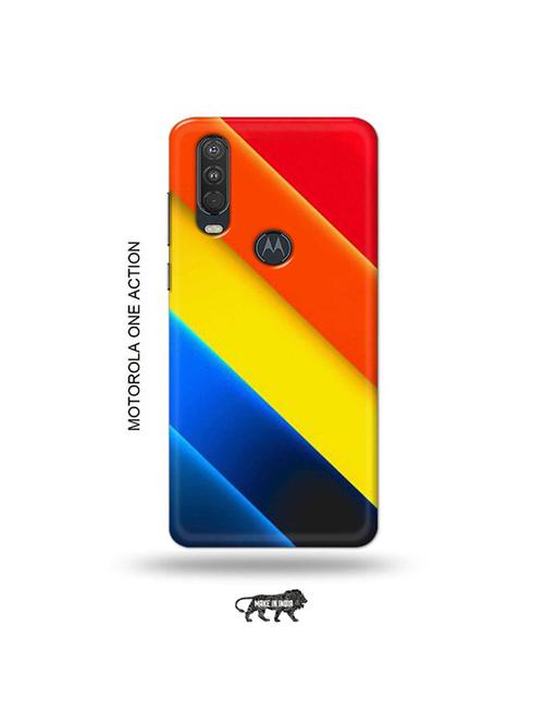 tweakymod designer printed hard case | cross strips back cover compatible with motorola one action - 19032570 - Very Small Image - 1