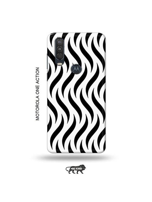 tweakymod designer printed hard case | curvy strips back cover compatible with motorola one action - 19032577 - Very Small Image - 1