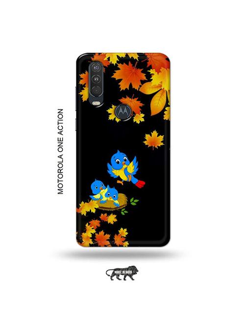 tweakymod designer printed hard case | birds back cover compatible with motorola one action - 19032593 - Very Small Image - 1