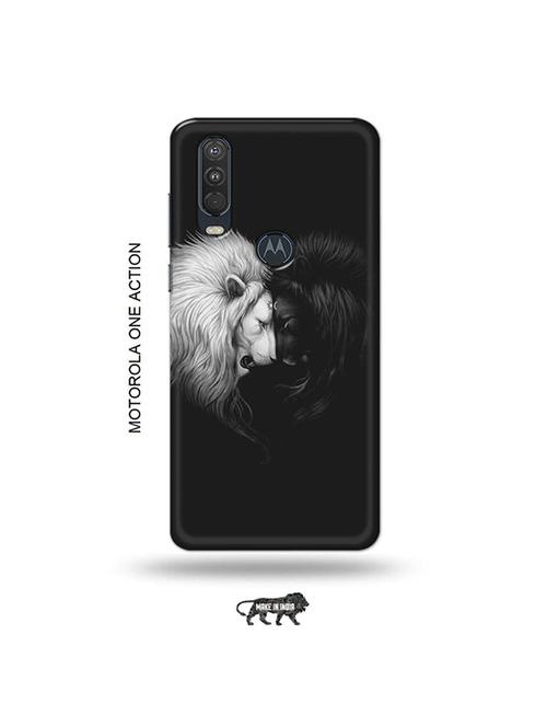tweakymod designer printed hard case | lions back cover compatible with motorola one action - 19032595 - Very Small Image - 1