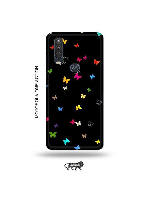 tweakymod designer printed hard case | butterfly back cover compatible with motorola one action - 19032601 - Very Small Image - 1