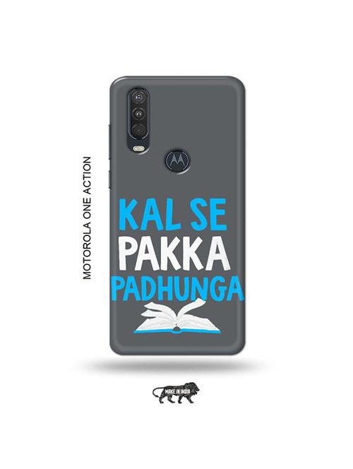 tweakymod designer printed hard case | kal se padunga back cover compatible with motorola one action - 19032628 - Very Small Image - 1