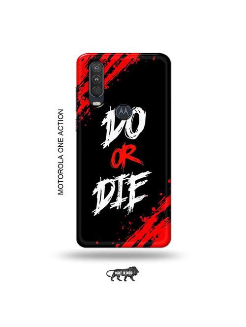 tweakymod designer printed hard case | do or die back cover compatible with motorola one action - 19032653 - Very Small Image - 1