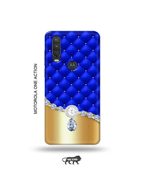 tweakymod designer printed hard case | diamond back cover compatible with motorola one action - 19032664 - Very Small Image - 1