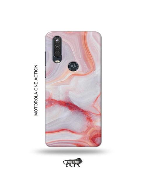 tweakymod designer printed hard case | marble back cover compatible with motorola one action - 19032700 - Very Small Image - 1