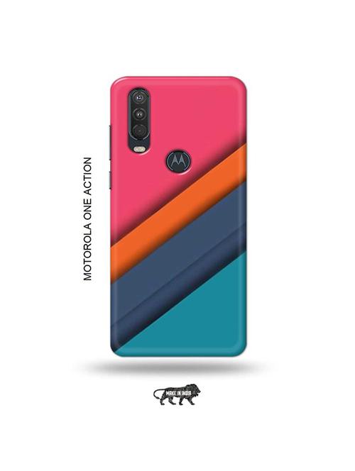 tweakymod designer printed hard case | strips back cover compatible with motorola one action - 19032761 - Very Small Image - 1