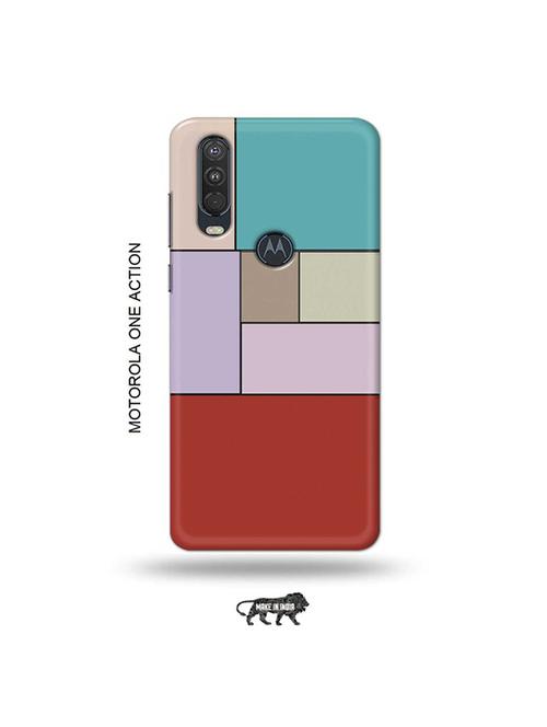 tweakymod designer printed hard case | blocks back cover compatible with motorola one action - 19032774 - Very Small Image - 1