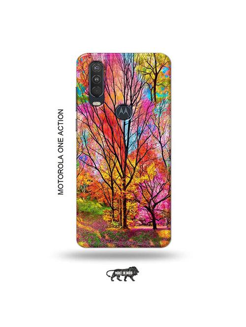 tweakymod designer printed hard case | nature back cover compatible with motorola one action - 19032796 - Very Small Image - 1