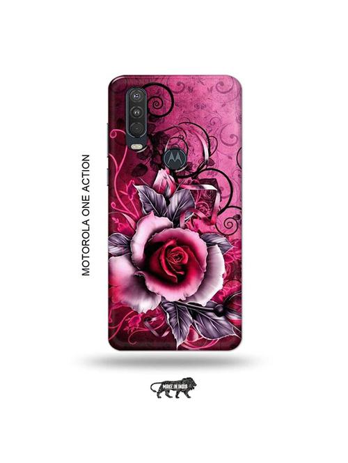 tweakymod designer printed hard case | flowers back cover compatible with motorola one action - 19032872 - Very Small Image - 1