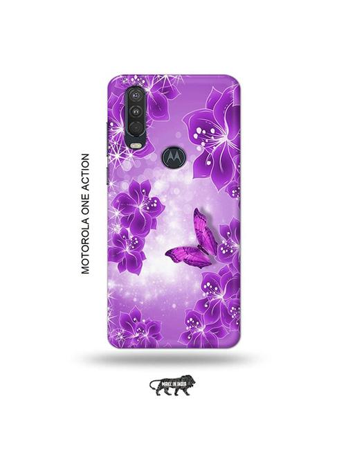 tweakymod designer printed hard case | flowers back cover compatible with motorola one action - 19032874 - Very Small Image - 1