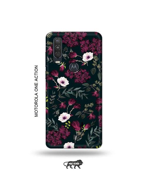tweakymod designer printed hard case | flowers back cover compatible with motorola one action - 19032886 - Very Small Image - 1