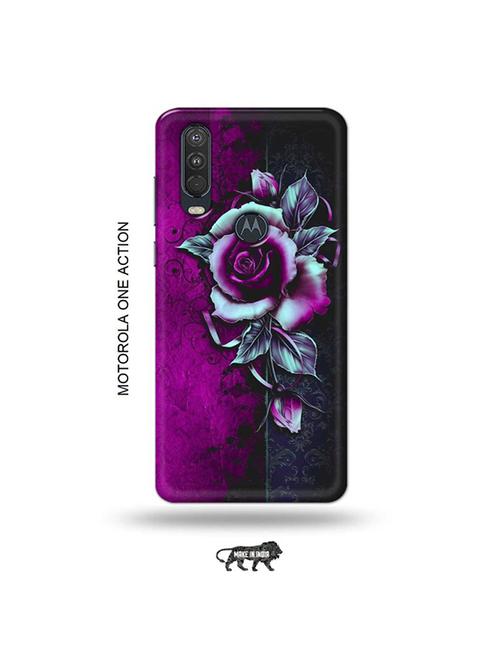 tweakymod designer printed hard case | flowers back cover compatible with motorola one action - 19032893 - Very Small Image - 1