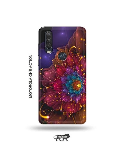 tweakymod designer printed hard case | flowers back cover compatible with motorola one action - 19032894 - Very Small Image - 1