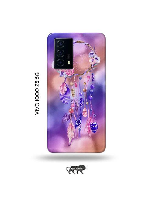 tweakymod designer printed hard case | feather dream catcher back cover compatible with vivo iqoo z5 5g - 19033456 - Very Small Image - 1