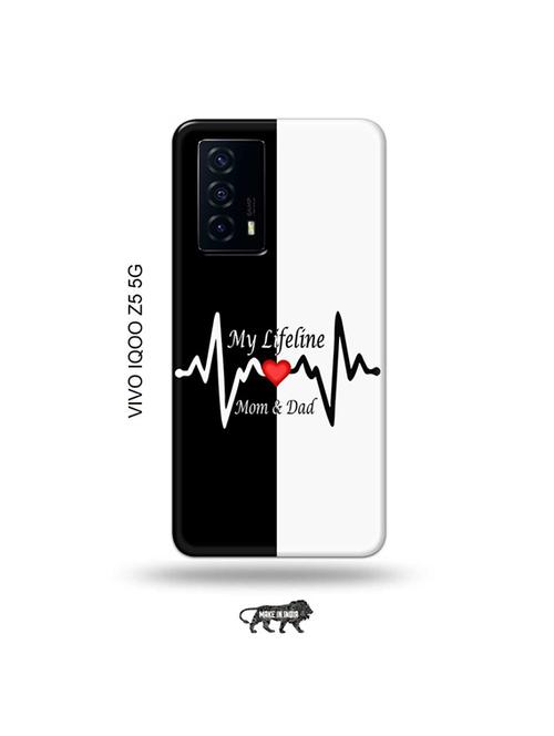 tweakymod designer printed hard case | mom dad lifeline back cover compatible with vivo iqoo z5 5g - 19033466 - Very Small Image - 1