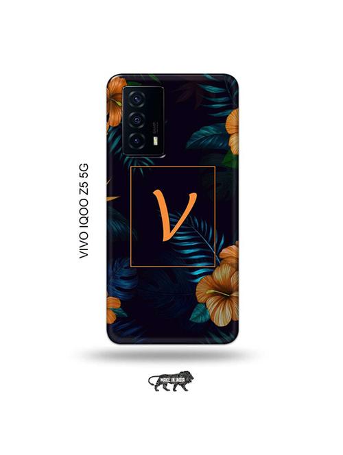 tweakymod designer printed hard case | floral v back cover compatible with vivo iqoo z5 5g - 19033544 - Very Small Image - 1